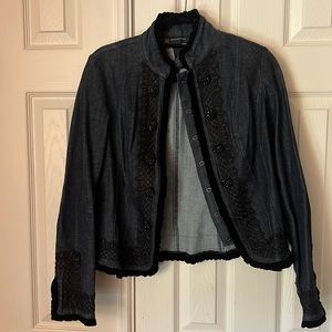 Inc denim tailored jacket